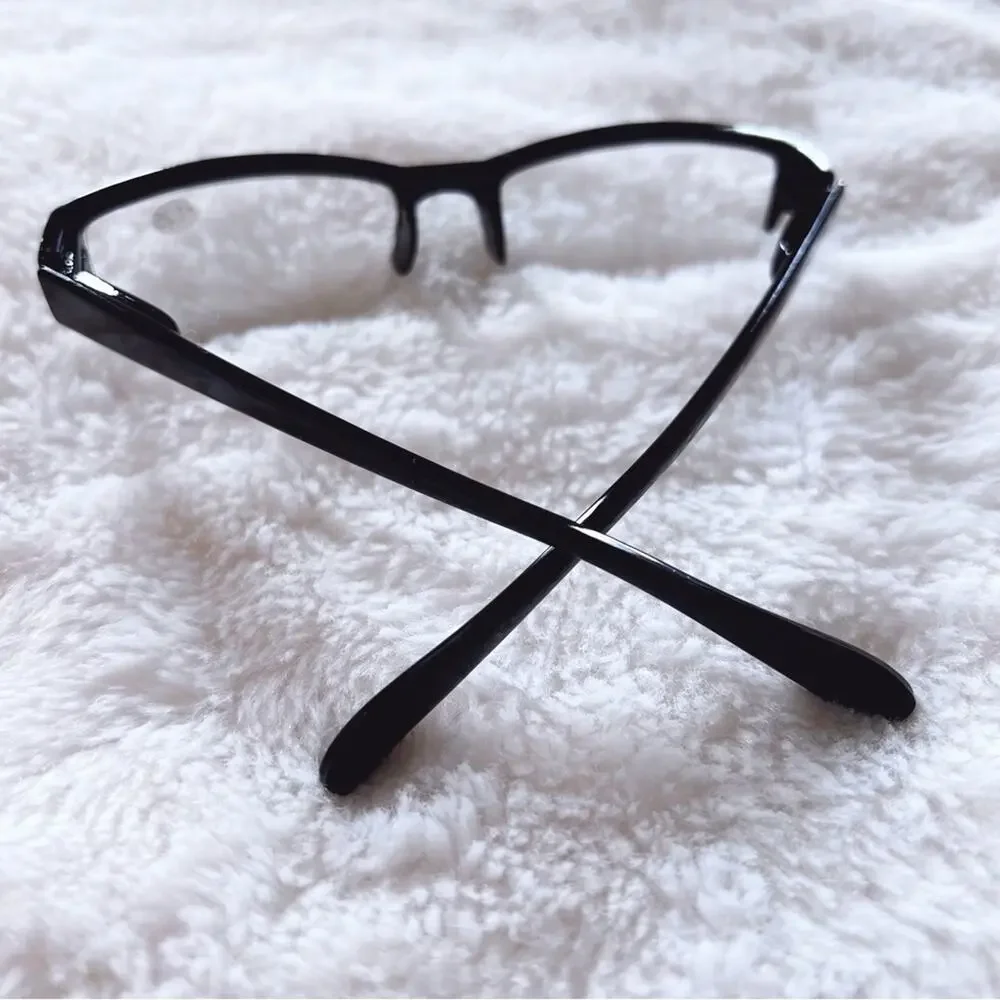 Sophie Black Rectangular Reading Glasses